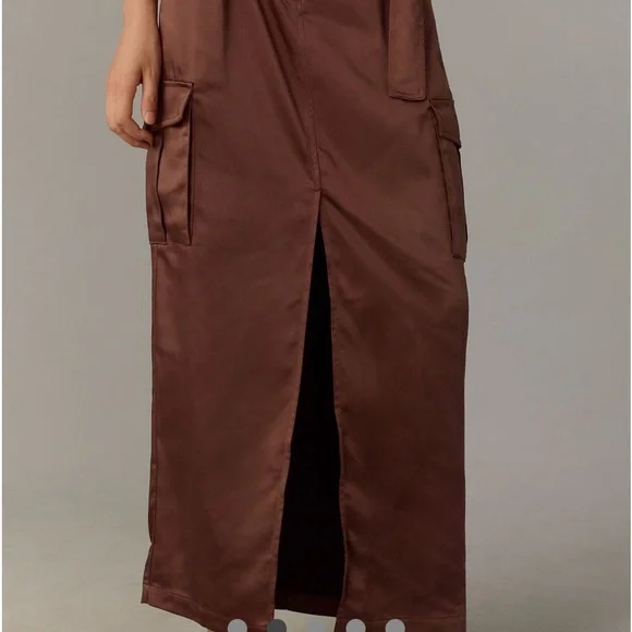 Sanctuary classy  satin cargo maxi skirt NWT - Picture 2 of 2